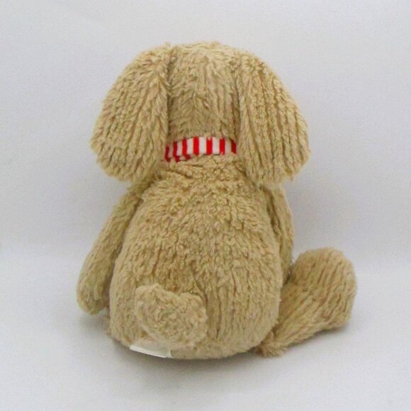 Manhattan Toy Plush Puppy Rex The Holiday Dog Red & White Striped Scarf - Picture 2 of 5
